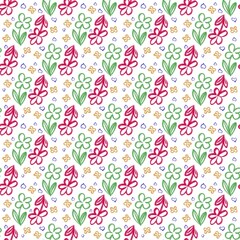 seamless pattern with flowers