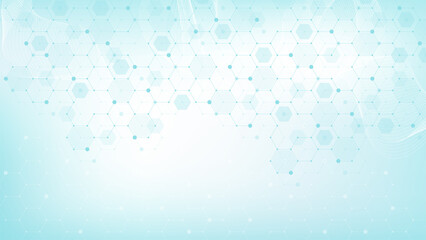 Health care and science medical pattern innovation concept background vector design