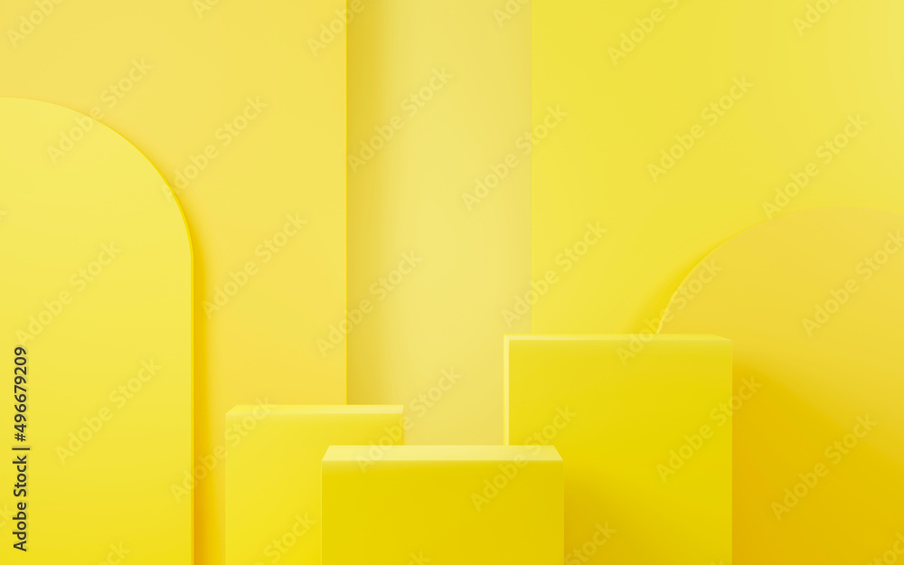 Poster 3d render abstract display podium platform for product presentation and advertising. minimal scene b