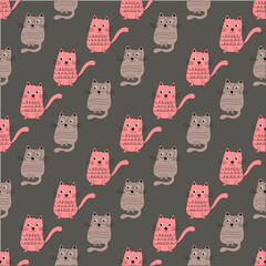 Childish seamless pattern with drawn dog. Perfect for kids apparel,fabric, textile, nursery decoration,wrapping paper