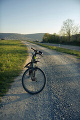 Bicycle on a dirt road