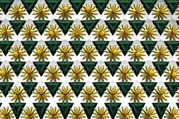 3d fractal illustration. Abstract fractal in bright and colorful color. Fractal abstract forms.