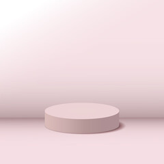 Vector podium display product. Realistic 3d podium, platform, vector illustration for promoting sales and marketing.
