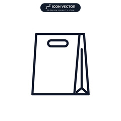 shopping bag icon symbol template for graphic and web design collection logo vector illustration