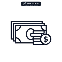 money icon symbol template for graphic and web design collection logo vector illustration