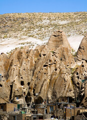 Rocky village in Kandovan village of Tabriz