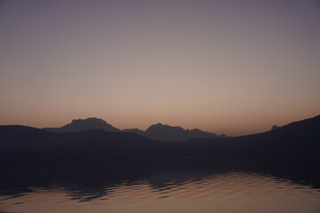 Sunrise in the sea