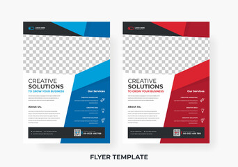 Professional corporate business flyer template design