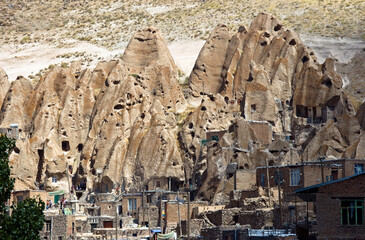 Rocky village in Kandovan village of Tabriz