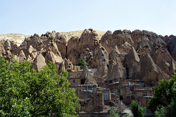 Rocky village in Kandovan village of Tabriz