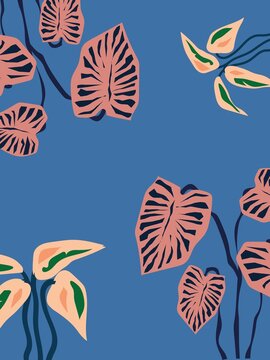 Beautiful floral background frame