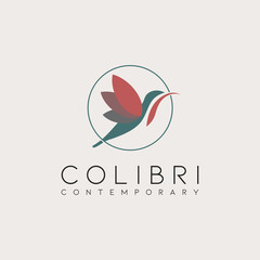 Hummingbird Logo. Bird symbol design, contemporary hummingbird,colibri logo © alexander 137
