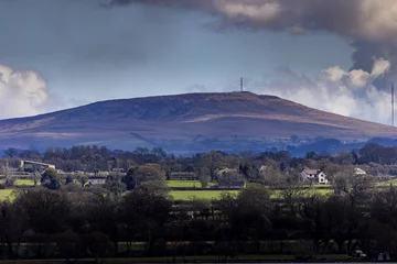Foto op Canvas Divis mountain from Rams Island, Lough Neaghs largest Island, freshwater lake, County Antrim, Northern Ireland © stevie