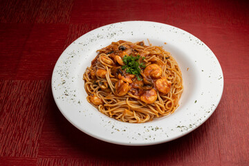 pasta frutti Di Mare, seafood pasta