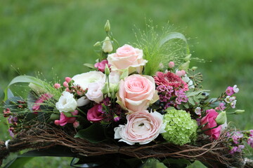 wedding bouquet in the garden