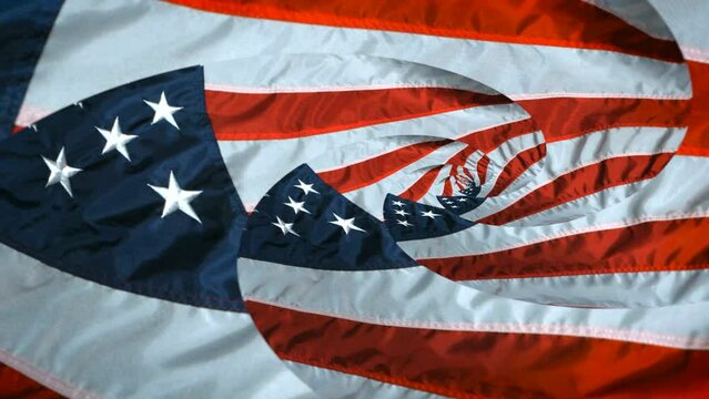 Endless Inifinity American Flag Background Texture