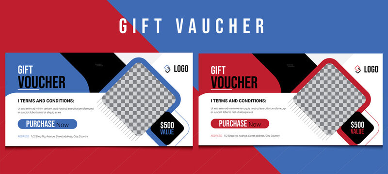 Gift Voucher Template, coupon design, certificate, ticket template, discount layout, banner vector illustration, Valentine's Day sale banner, stamp,  Company Voucher Design, .Advertising Banner, post.