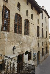 the narrow streets of Bey district in gaziantep