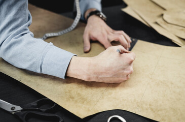 tailor working in atelier