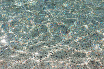 clear water in the sea