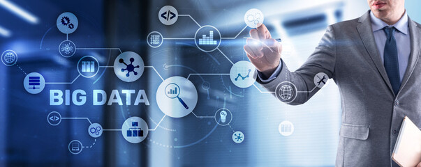 Big data and business intelligence analytics concept
