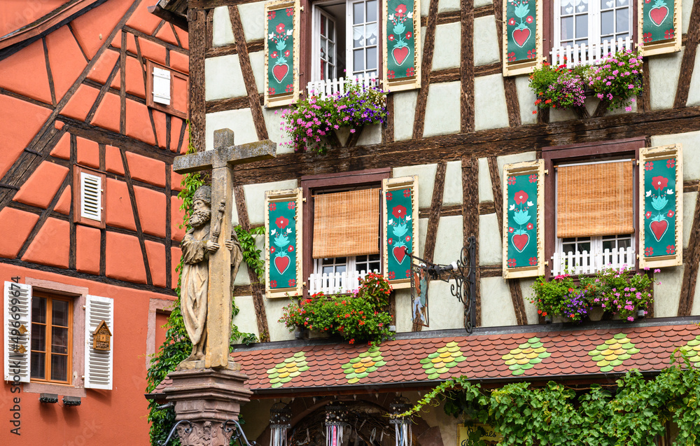 Wall mural kaysersberg architecture