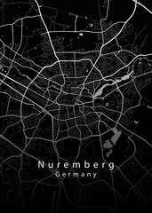 Nuremberg Germany City Map