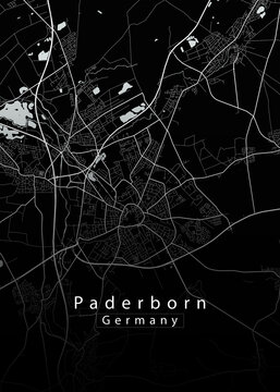 Paderborn Germany City Map
