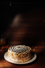 cake on the kitchen table