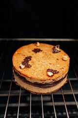 cake in the oven