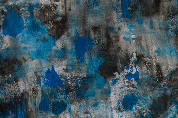 Illustration of chaotic color mixture. Abstract painting