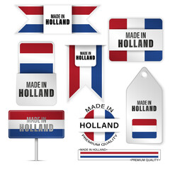 Made in Netherlands graphics and labels set.