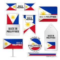 Made in Philippines graphics and labels set.
