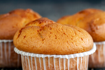 natural wheat cake on a blackboard