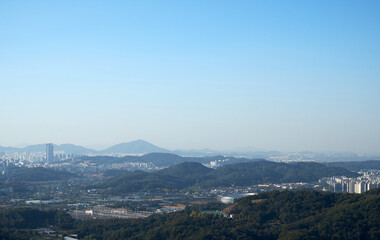 Cityscape of Gyeonggi-do, South Korea.
