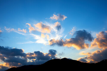 Beautiful sunset seen in Korea.

