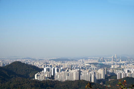 Cityscape of Gyeonggi-do, South Korea.
