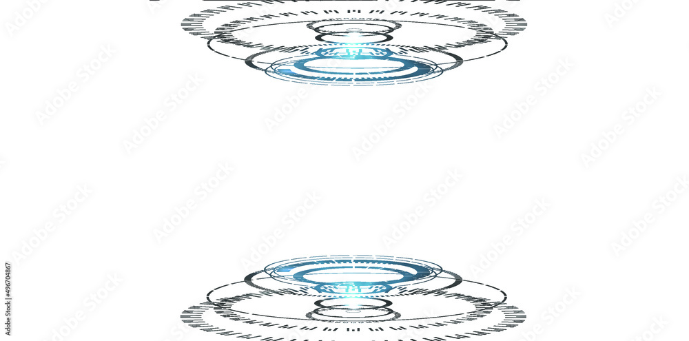 Aufkleber futuristic circle vector hud, gui, ui interface screen design. abstract style on blue background. ab