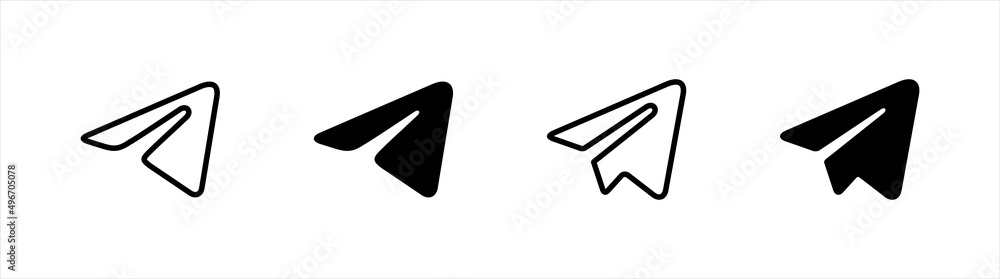 Aufkleber paper plane icon symbol vector for apps and websites. aeroplane icon symbol vector for apps and webs