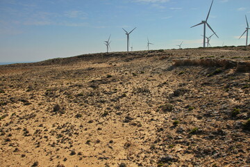 Windmills on the coastal part of Australia