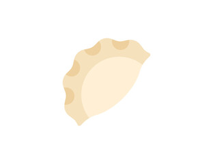 Dumpling vector flat emoticon. Isolated Dumpling emoji illustration. Dumpling icon