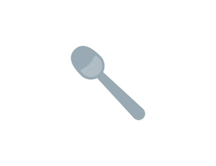 Spoon vector flat emoticon. Isolated Spoon illustration. Spoon icon