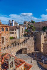 Arco de la estrella gate in Spanish town Caceres.