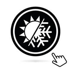 Logo régulation de la température.