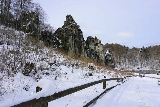 Winterlandschaft Externsteine