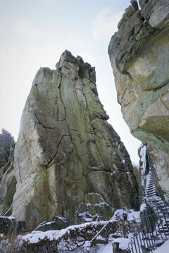 Winterlandschaft Externsteine