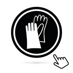 Logo port de gants.