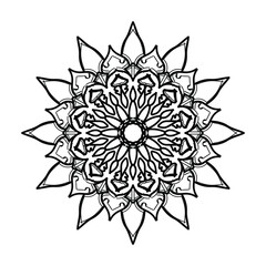 Circular pattern mandala art decoration elements.
