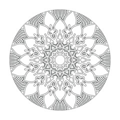 Circular pattern mandala art decoration elements.