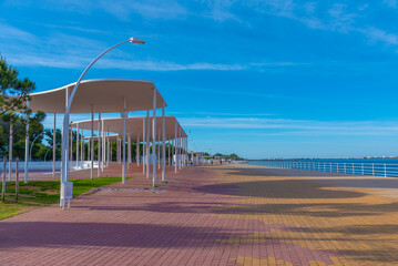 Paseo de la Rio at Spanish town Huelva.